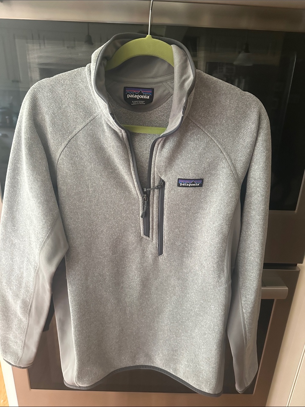 Patagonia Men’s Light Gray Quarter-Zip Better Sweater Pullover